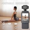 1080P HD Pocket Action Camera 360° Rotatable Vlog Wifi Mini Sports Wearable Camera Travel Bicycle Driver Recorder for Outdoor