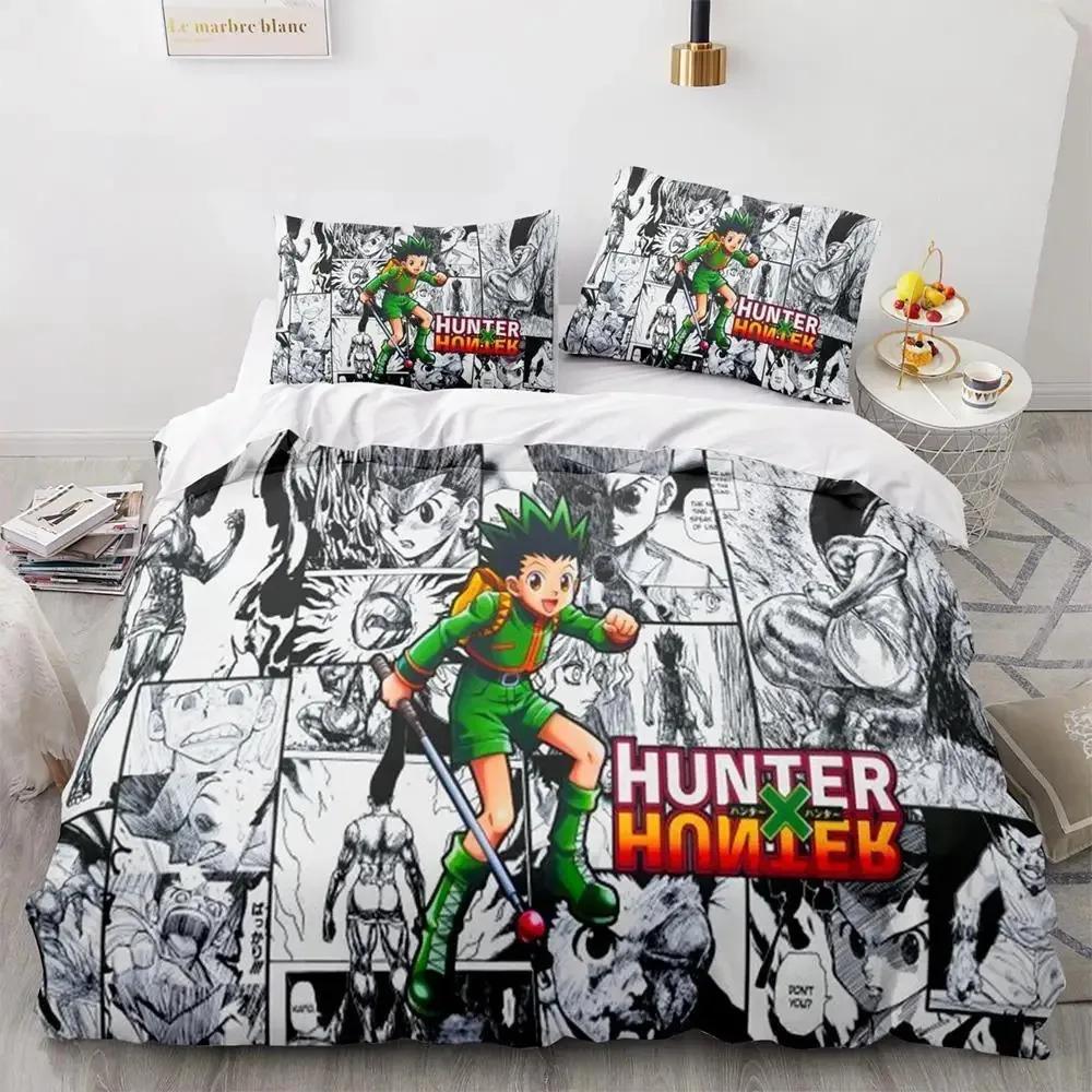 New Fashion HUNTER×HUNTER Beding Set Single Twin Ful Quen King-Sized Dimensionsd Dimensions Bed Linen Set Adult People Kid Bedrom Duvet cover Sets 3D