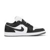 Jordan Air Jordan 1 Slip Resistant Abrasion Resistant Low Top Vintage Basketball Shoes Unisex Black White 553558-152(Team210-1.0)