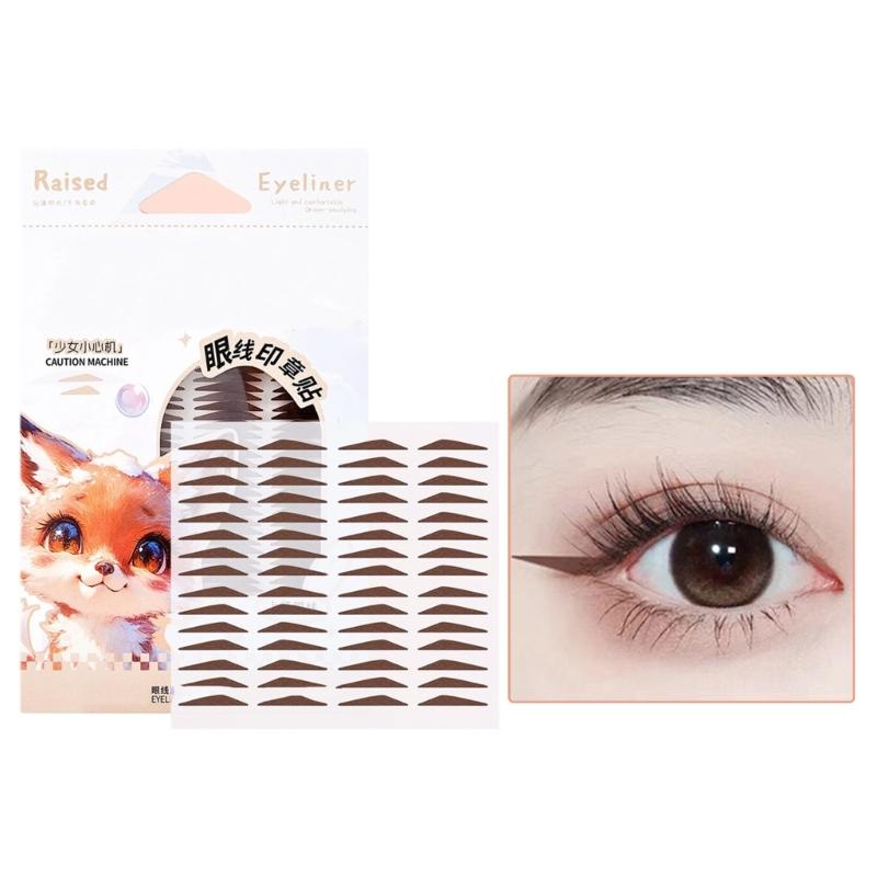 120 Pcs Eyeliners Stamp Patches Not Smudging Eyeliners Stamp Stickers for Daily Dance Parties and Travel Use