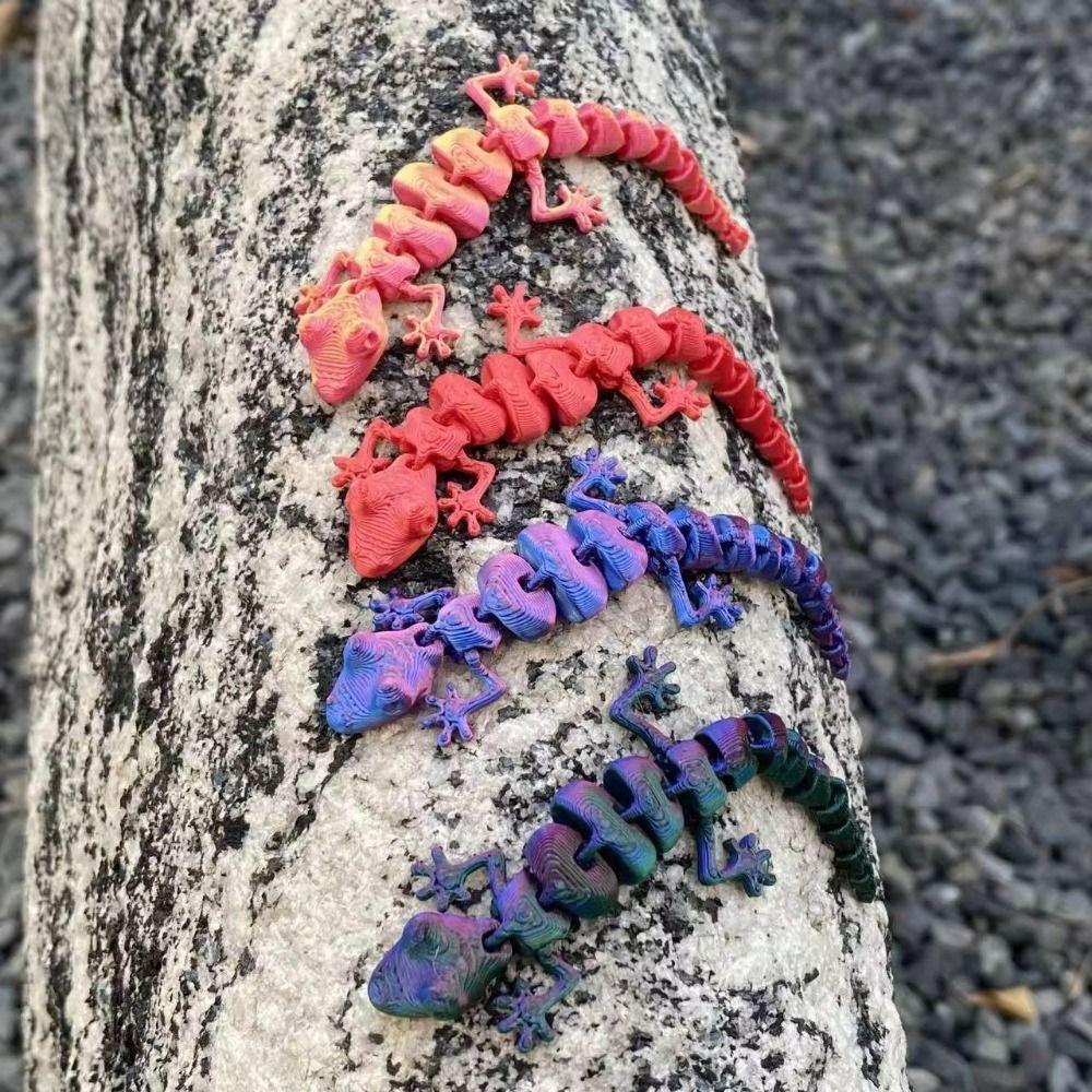 20Pcs Simulation Simulation Lizard Model Lifelike 3D Printed Lizard Outdoor Decoration
