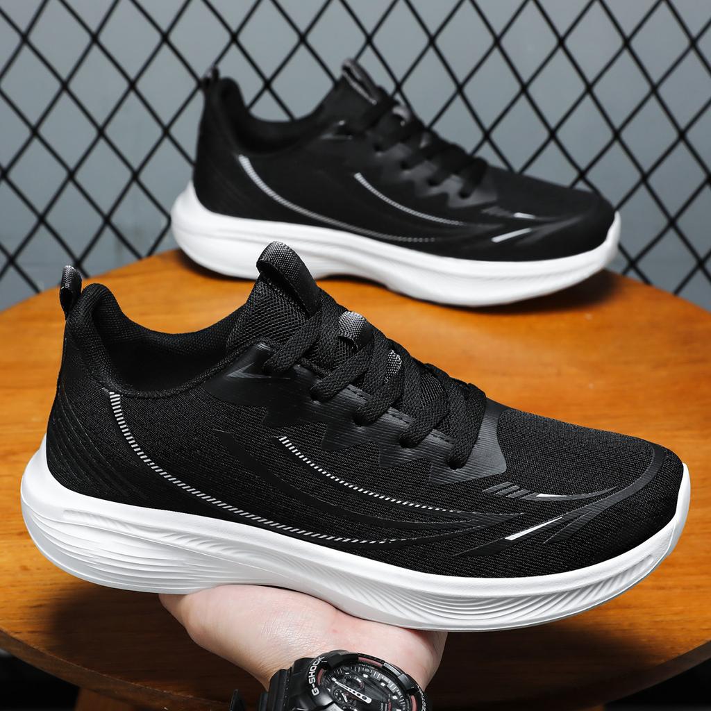 Sneakers men's one-piece hair generation men's shoes spring mesh shoes wholesale polyurethane soft-soled running shoes single shoes