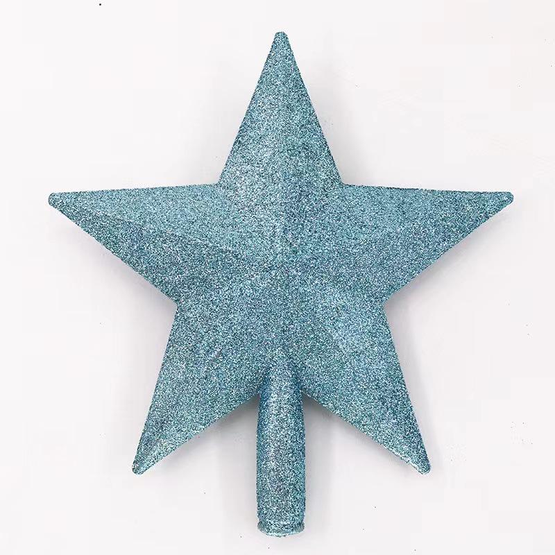3D Золотой Глиттер Верхушка Рождественской Елки Звезда - 5-конечная, Разные Размеры 10cm [6.5g] озеро синий