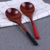 Style Round Spoon Head Kitchen Teaspoon Coffee Ice Cream Soup Spoon Wooden Spoon Tableware Utensils