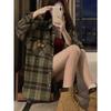 2025 Retro Plaid Women's Long Sleeve Cardigan Shirt