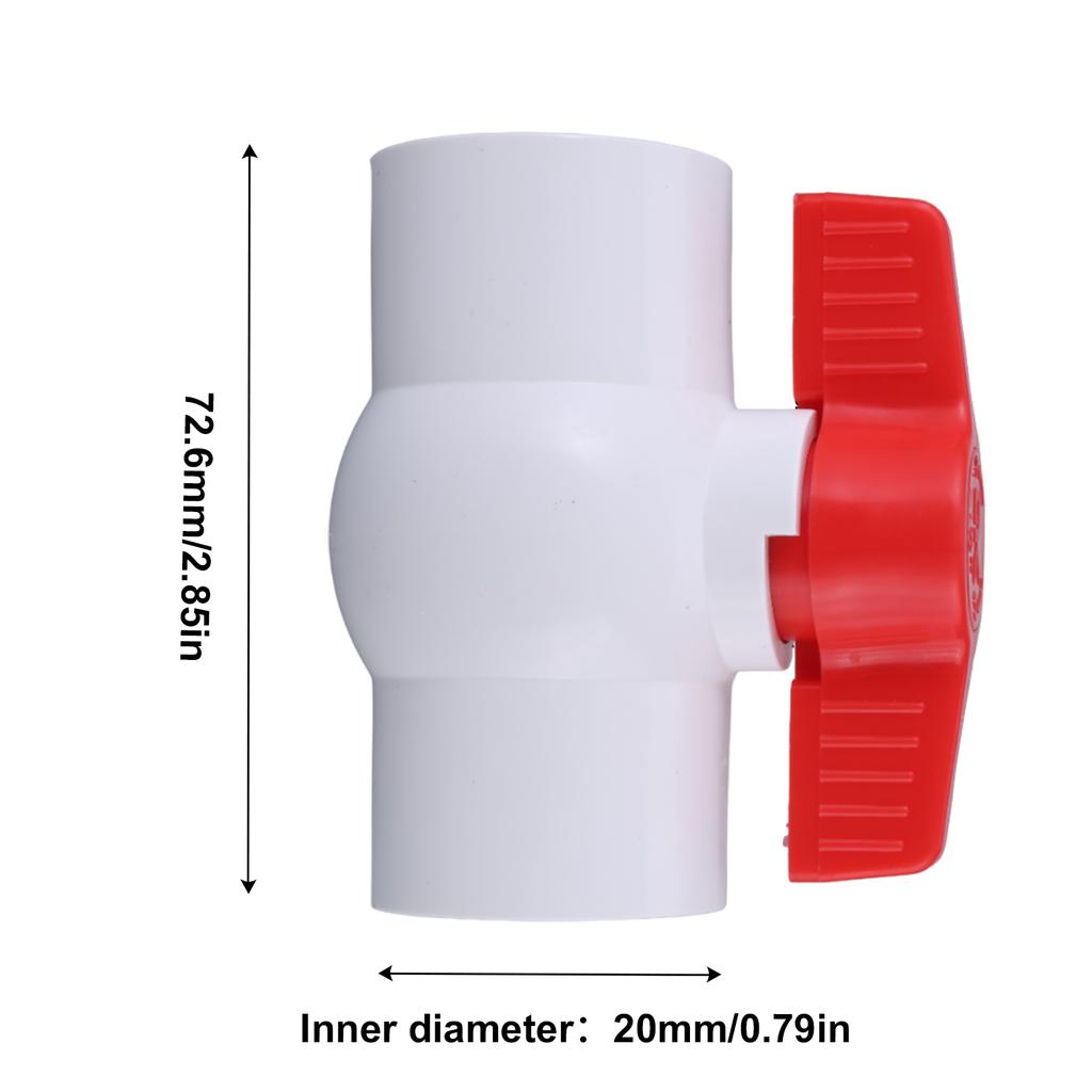 Upgrades Switches Valves Slip Socket with Easy Turn Handle Long Service Valves for Sealing & Corrosion Resistance