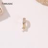 14K Gold Plated Brass Pearls Clasps Decorative Connector Fastener Pearl Pendant Bail Handmade DIY Jewelry Making Accessories