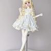1/4 Doll's Clothes Suit for 45cm Bjd Doll Headwear + Skirt + Skirt Support Dress Up Toys Play House Doll Accessories, No Doll