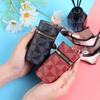 Trendy Mini Floral Coin & Earphone Bag: Multi-Purpose Lipstick & Keychain Pendant for Girls