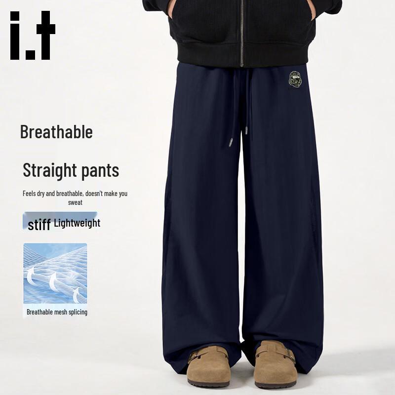 Fingercroxx Men s Summer Breathable Straight-Leg Casual Pants XL