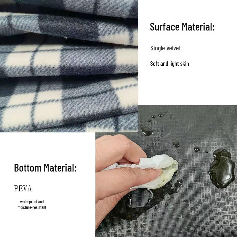 Flocked Waterproof Foldable Picnic Mat
