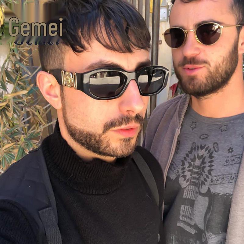 Ρετρό Πολύγωνα Γυαλιά Ηλίου Unisex: Μοντέρνο Street Style για Οδήγηση και Clubbing