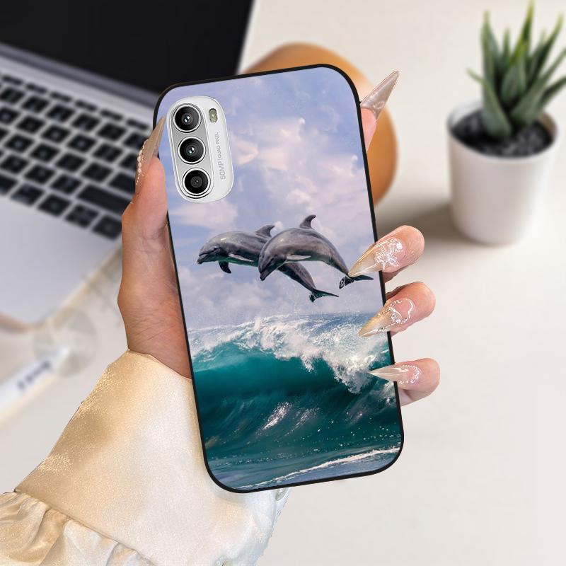 Cartoon Animal Cases For Motorola G52 4G Bumper Cover On Moto G82 G71s 5G Soft Silicon Phone Case For Motorola G 82 Coque Fundas
