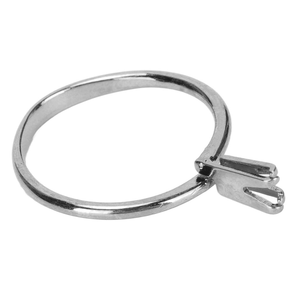 Blank Ring Base Steel Short Four Claws Exquisite Glossy Lightweight Finger Rings Components for DIY