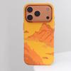 Orange Carbonfaser-Textur Legierungslinse Stark für Magsafe Handyhülle für iPhone 17 Pro Max Magnetisch Stoßfest Harte PC-Abdeckung
