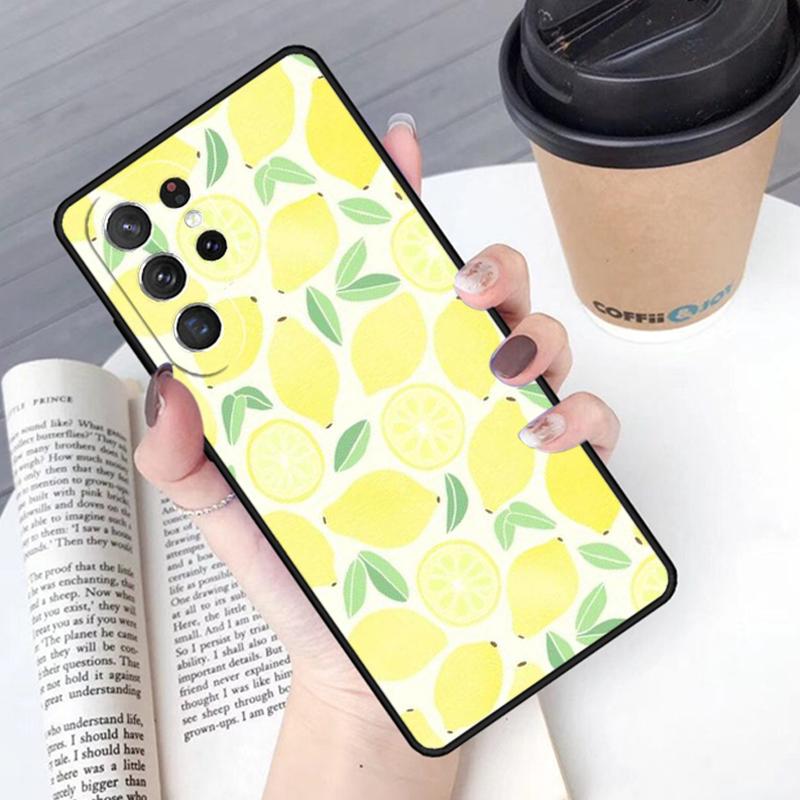 Lemon Fruit phone case Cover For Samsung Galaxy S24 S25 Ultra S21 S22 Ultra S10E Note 10 Plus Note 20 FE S23