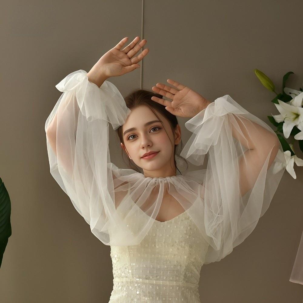 Lightweight False Collar Ruffled Design Detachable Collar New Half Top Blouse Wedding