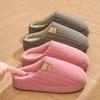 Winter Women Home Slippers Plush Warm Thick Bottom Slides Breathable Comfortable Non-slip Slippers Indoor Outdoor Men Casual Slippers