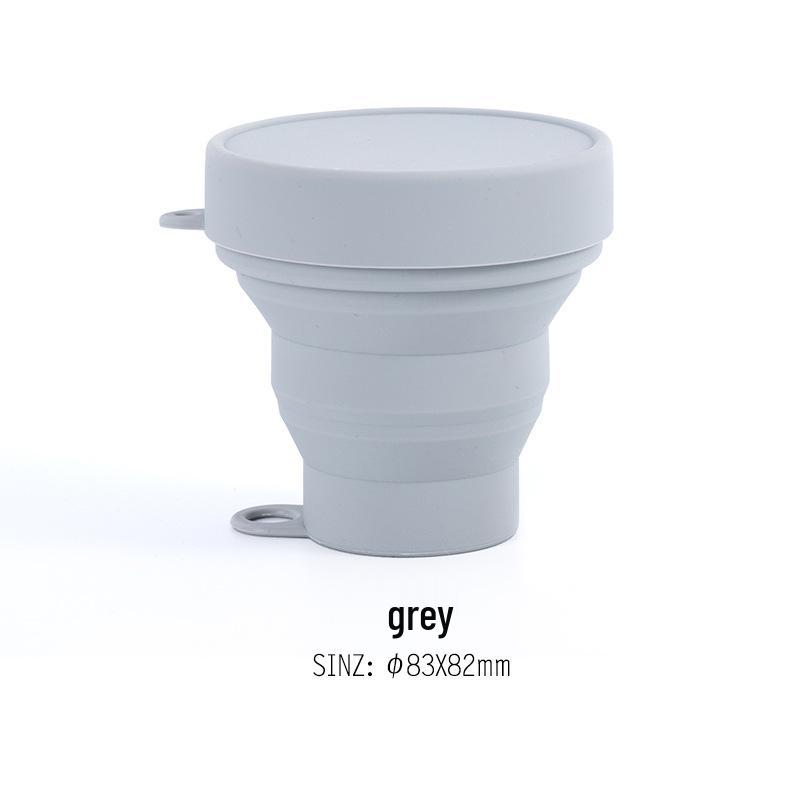 

Portable Silicone Collapsible Travel Cup - Odorless, Heat-Resistant, Multipurpose for Water, Toothbrush, and Mouthwash 180ml