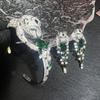 Seiko Zircon Inlaid Leopard Bangle Earrings - Advanced Design, European and American Style
