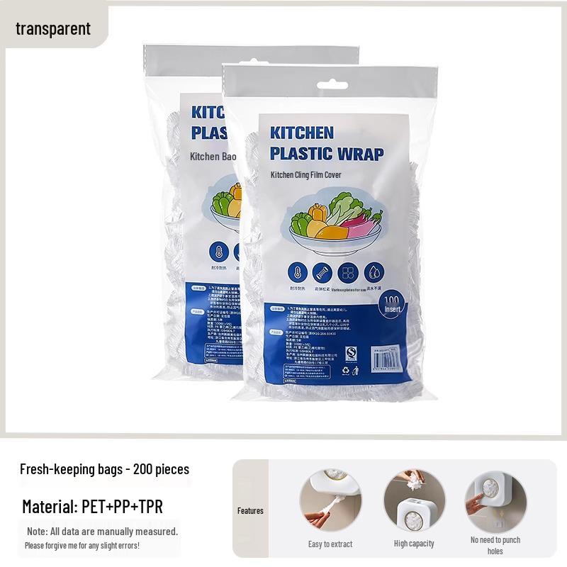 Wall-Mounted Cling Film Dispenser & Fresh-Keeping Bag Organizer