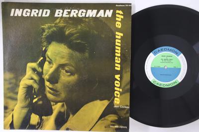 LP Record INGRID BERGMAN - Human Voice TC1118 CAEDMON US Comedy & Spoken Word Used