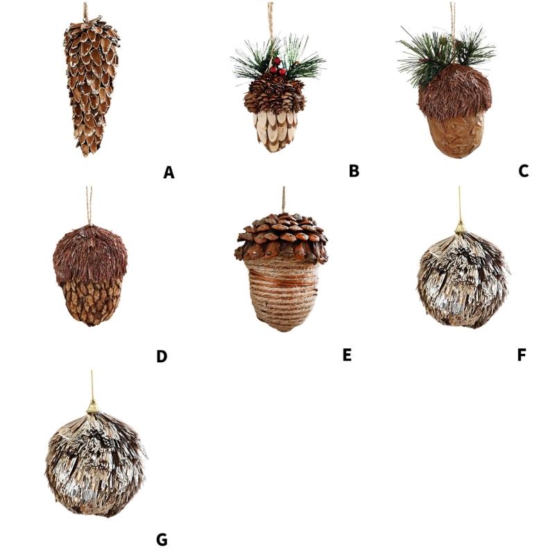 Piña Natural Decoración Navideña Colgante Adorno Festivo Duradero Para Decoración Navideña Interior y Exterior