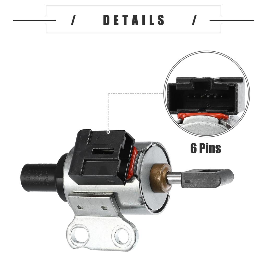 uxcell JF011E Transmission Step Motor Fits Altima 2009-2012 Plastic Metal JF011E Black Silver Tone