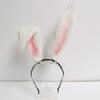 Original Handmade Lolita Foldable Animal Ears KC Rabbit Ears Hair Accessories Hairpin Headband Lolita with Plush
