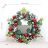 Holiday Decor Christmas Wreath Authentic Botanical Lightweight Construction Plastic Material Realistic Foliage