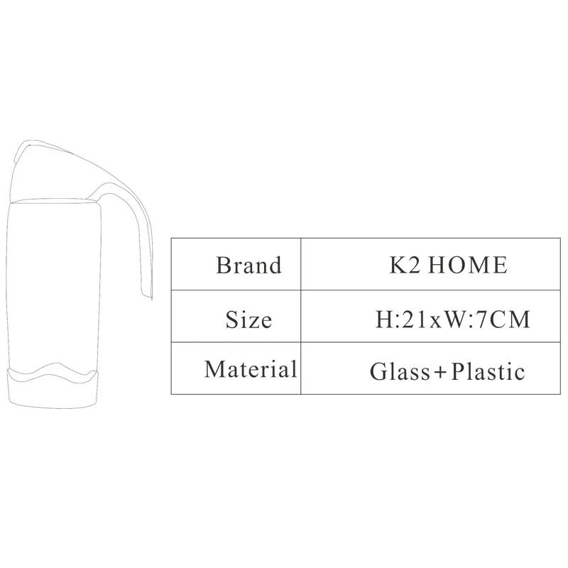 600ml Glass Olive Oil Dispenser Bottle, Leakproof Glass Oil Pot, Quality Vinegar Can, Soy Sauce Bottle, Kitchen Oil Cruet