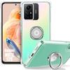Case - E.F.CONNECTION - For Xiaomi Redmi Note 12S - Transparent Silicone - Shockproof - Built-in Stand