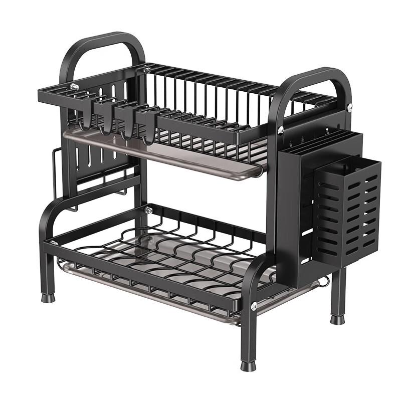 Multifunctional Carbon Steel Kitchen Dish Drying Rack