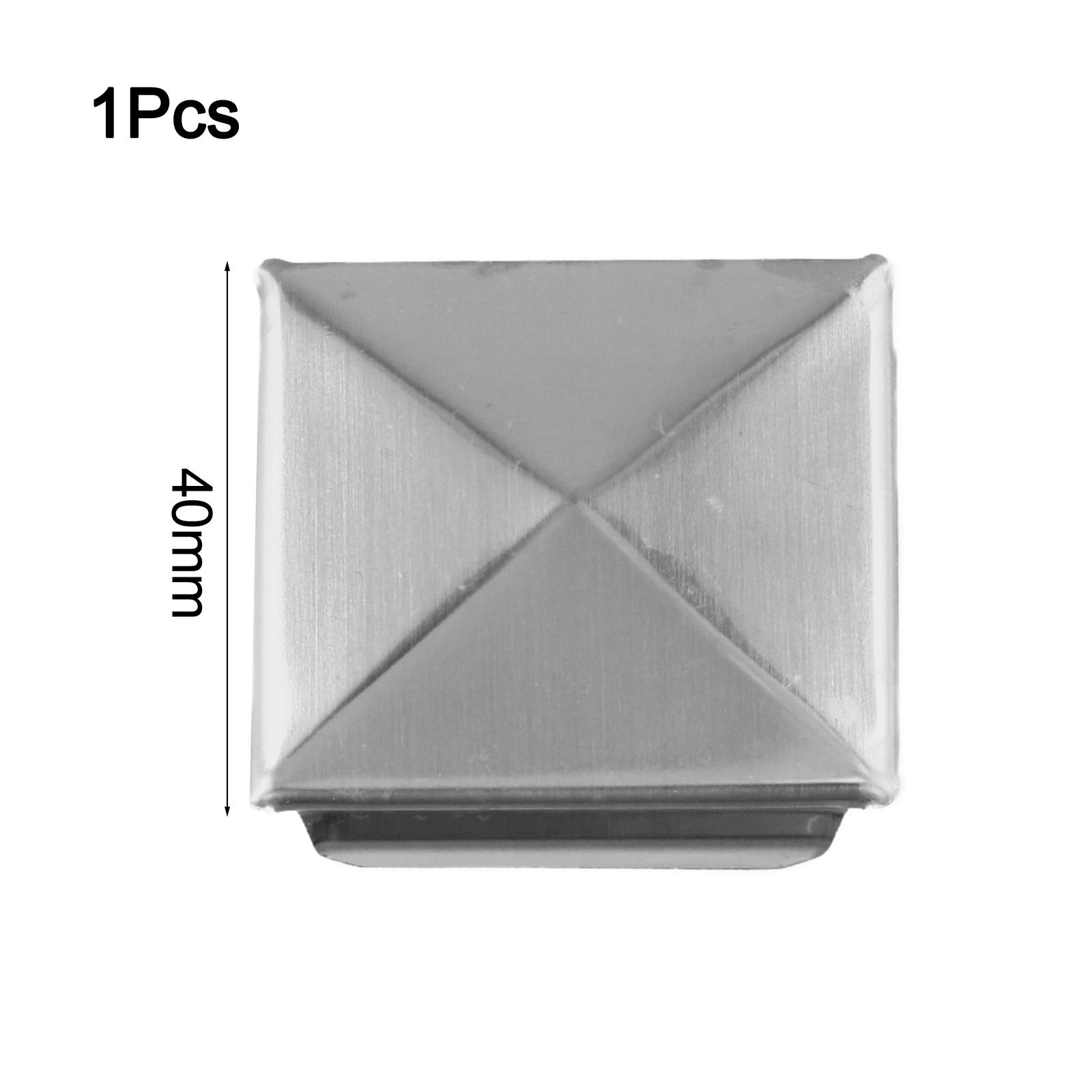 

Secure Fit Column Cap Silver Square Post Cap Protect 1pcs 40mm