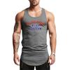 Do The Work  Summer Running Basketball Bodybuilding Fitness Cotton Breathable O-neck Printed Workout Gym Sports Mens Vest