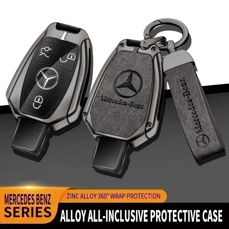 WUGL8 Alloy Car Key Case Cover Protector Shell For Mercedes Benz A B C E Class GLS GLA GLK GLC CLS CLA AMG W204 W205 W212 W463 W176