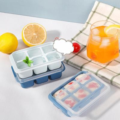 Vassoio per Ghiaccio con 6 Scomparti e Sicuro per Fare Ghiaccio in Casa