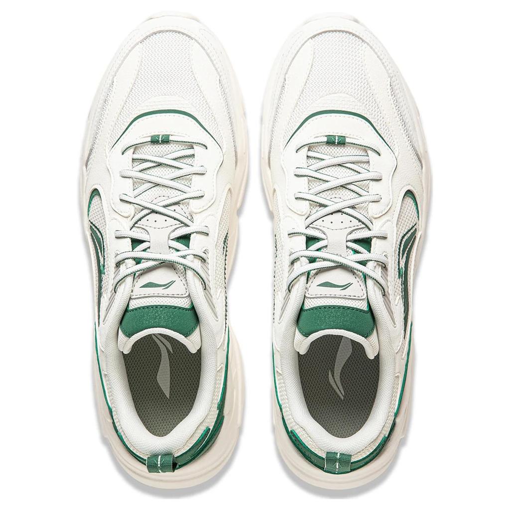 Li Ning Yunhai Versatile Retro Dad Shoes Thick Sole Height Increasing Shock Absorption Non-Slip Wear-Resistant Support Casual Shoes AGCT427-1
