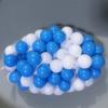 100Pcs/Set Blue White Pit Ball Thickened PE Crush Proof BPA Phthalate Free Safe Indoor Outdoor Baby Toddler Kids Round Ocean Ball Pool Toy