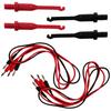 2 Set Insulation Puncture Probes Electric Wire Piercing Probe Clip 4mm Banana Plug Auto Test Leads for Electrical Testing