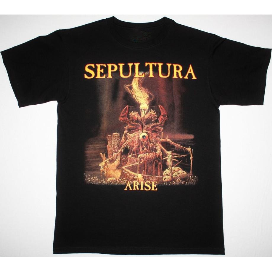 Arise By Sepultura Band Heavy Cotton Black S-4XL Unisex Shirt TU096 XXXXL