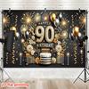 2D-Ebene, Banner zur Feier des 90. Geburtstags, Familientreffen, Festivaldekorationen, Aktivitäten für drinnen und draußen