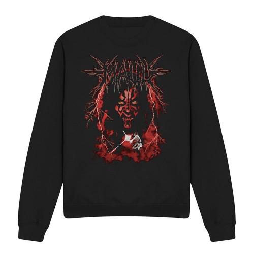 STAR WARS Unisex Adult Darth Maul Lightning Sweatshirt