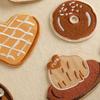 Embroidery label Original cartoon food biscuits Embroidery sticker Self-adhesive patch sticker Accessories cloth sticker