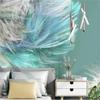 3d Wallpaper Modern Minimalist Mural European Abstract Color Wave Line Background Wall Mural