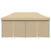 Vidaxl Pop-Up Party Tent with 4 Walls, Beige