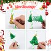 10Pcs 3D Christmas Tree Paper Straws Christmas New Year Holiday Party Decoration Supplies Juice Drinking Straws