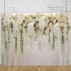 Bloemig Bloemen Bruiloftsceremonie Fotografie Feest Decoratie Achtergrond Roze Witte Bloemen Muur Bloemen Fotobooth Verjaardag Props