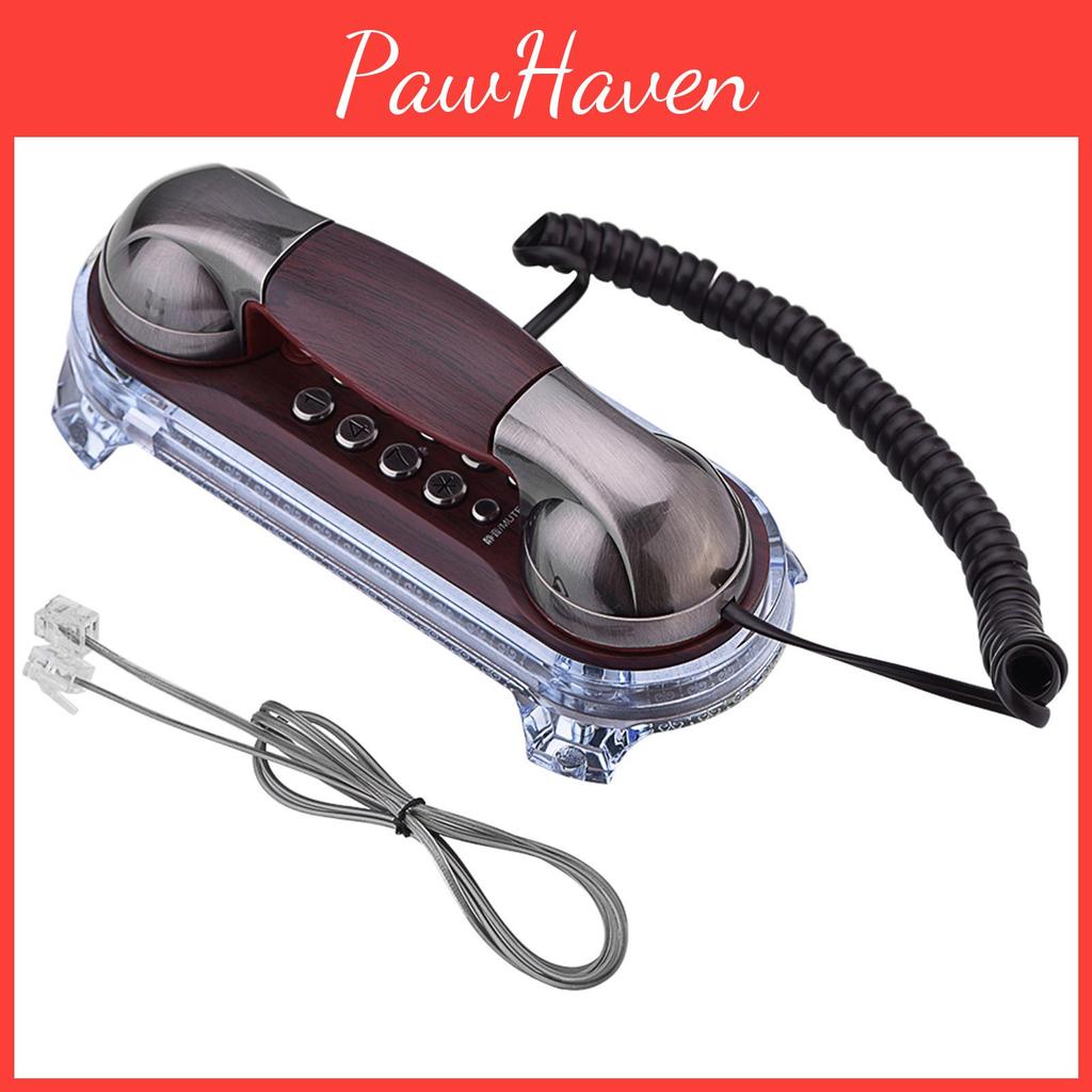 Fashion Telephones Flash 1pc Antique Hanging Phone Caller Wall Mounted With Blue Backlight
