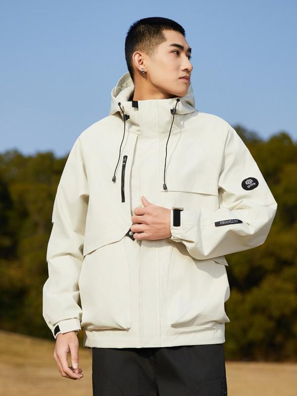 2025 Men s Three-in-One Waterproof Windproof Hiking Jacket M